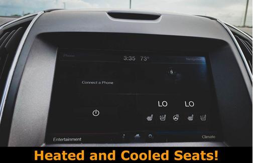 White Platinum Clearcoat Metallic 2015 Ford Edge Titanium