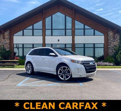 White Platinum Clearcoat Metallic 2013 Ford Edge Sport
