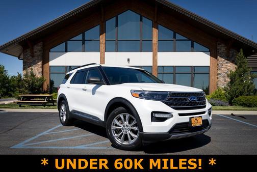 Star White Metallic Tri-Coat 2020 Ford Explorer XLT