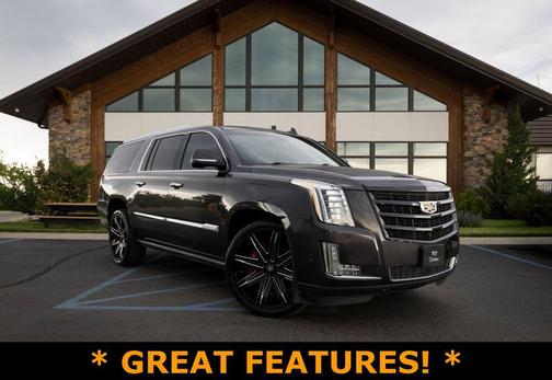 Dark Granite Metallic 2017 Cadillac Escalade ESV Premium Luxury