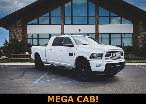 Bright White Clearcoat 2018 RAM 3500 Laramie Mega Cab 4x4 6'4' Box