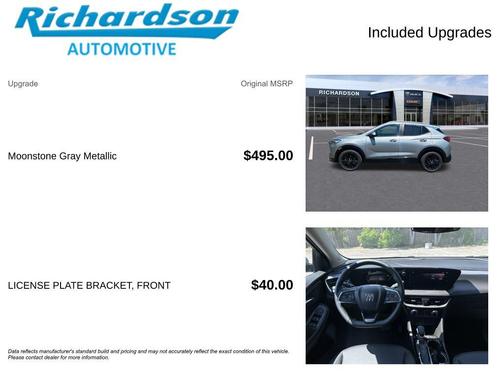 Moonstone Gray Metallic 2024 Buick Encore GX Sport Touring