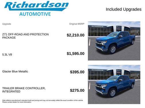 Glacier Blue Metallic 2023 Chevrolet Silverado 1500 LT