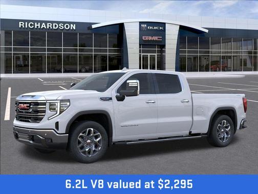 Glacier White Tricoat 2026 GMC Sierra 1500 SLT