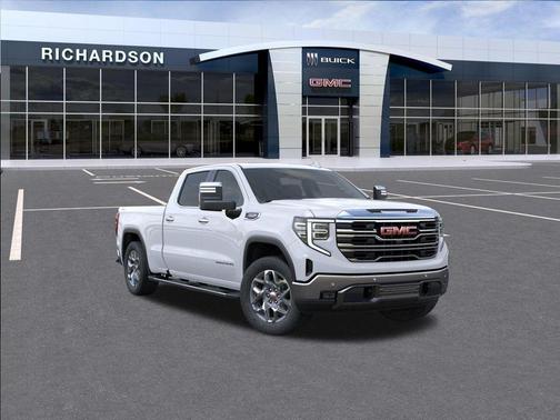 Glacier White Tricoat 2026 GMC Sierra 1500 SLT