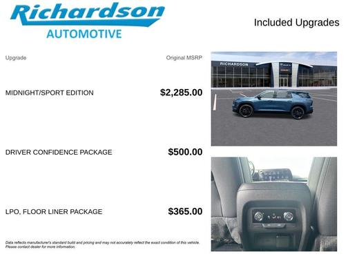 Lakeshore Blue Metallic 2025 Chevrolet Traverse LT