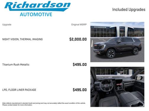 Titanium Rush Metallic 2026 GMC Yukon 4WD AT4 Ultimate