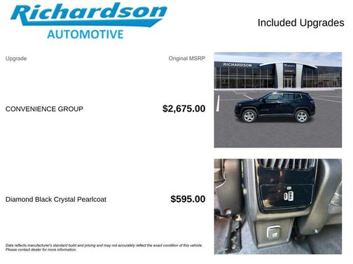 Diamond Black Crystal Pearlcoat 2023 Jeep Compass Latitude