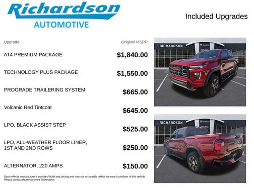 Volcanic Red Tintcoat 2024 GMC Canyon AT4