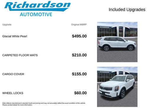 Glacial White Pearl 2021 Kia Telluride S