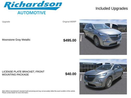Moonstone Gray Metallic 2024 Buick Enclave Premium Group