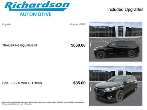 Mosaic Black Metallic 2021 Chevrolet Traverse RS