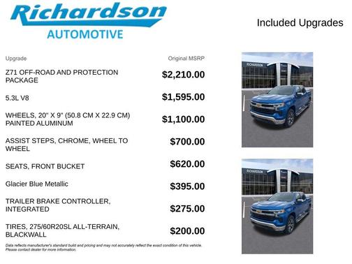 Glacier Blue Metallic 2023 Chevrolet Silverado 1500 LT