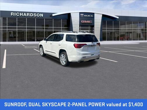 White Frost Tricoat 2018 GMC Acadia Denali