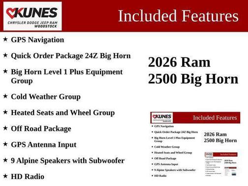Forged Blue Metallic 2026 RAM 2500 Big Horn Crew Cab 4x4 6'4' Box