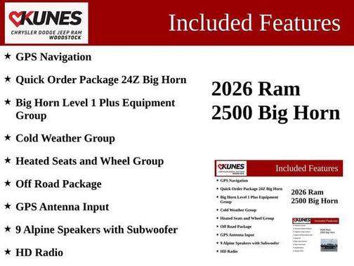 Forged Blue Metallic 2026 RAM 2500 Big Horn Crew Cab 4x4 6'4' Box