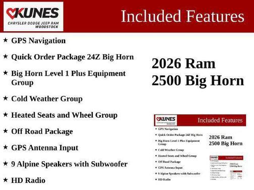 Forged Blue Metallic 2026 RAM 2500 Big Horn Crew Cab 4x4 6'4' Box