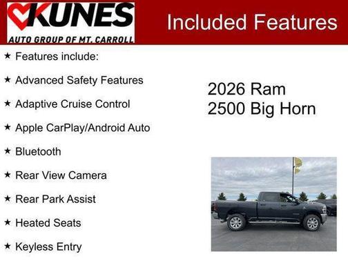 Forged Blue Metallic 2026 RAM 2500 Big Horn Crew Cab 4x4 6'4' Box