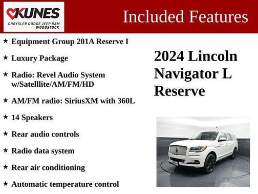 White 2024 Lincoln Navigator Reserve