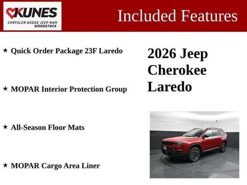 Red Hot Pearlcoat 2026 Jeep Cherokee Laredo