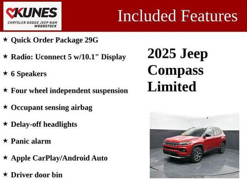 Red Hot Pearlcoat 2025 Jeep Compass Limited