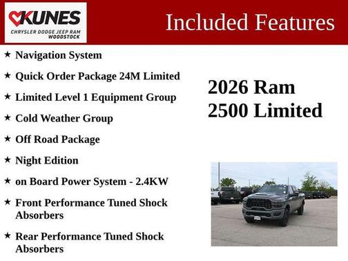 Ceramic Gray Clearcoat 2026 RAM 2500 Limited Mega Cab 4x4 6'4' Box