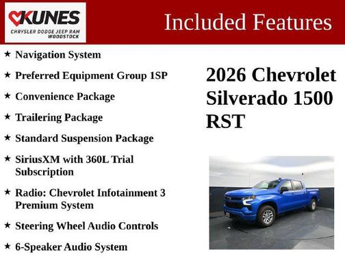 Riptide Blue Metallic 2026 Chevrolet Silverado 1500 RST