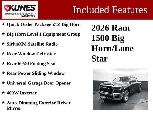 Forged Blue Metallic 2026 RAM 1500 Big Horn/Lone Star