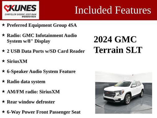 Summit White 2024 GMC Terrain SLT