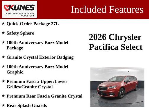 Red Hot Pearlcoat 2026 Chrysler Pacifica L