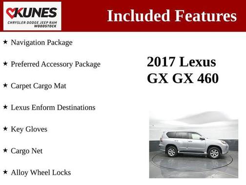 Silver Lining Metallic 2017 Lexus GX 460 Base