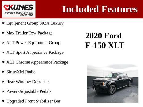 Agate Black Metallic 2020 Ford F-150 XLT
