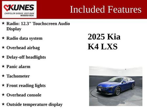 Deep Sea Blue 2025 Kia K4 LXS