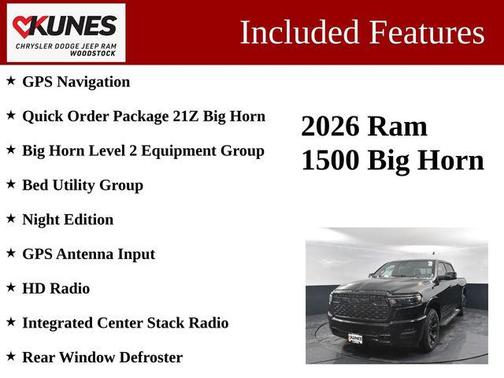 Diamond Black Crystal Pearlcoat 2026 RAM 1500 Big Horn/Lone Star