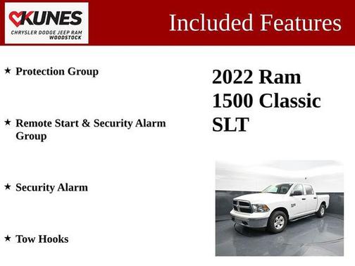 Bright White Clearcoat 2022 RAM 1500 Classic SLT