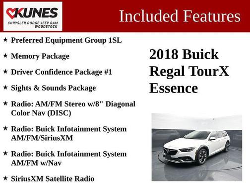 Summit White 2018 Buick Regal TourX Essence