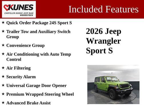 Mojito Clearcoat 2026 Jeep Wrangler Sport S