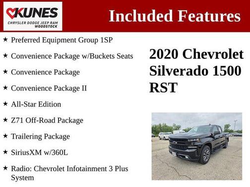 Black 2020 Chevrolet Silverado 1500 RST