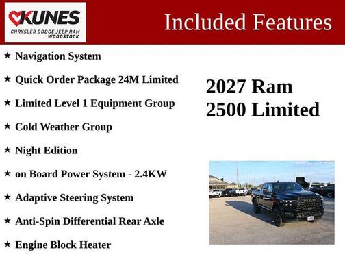 Diamond Black Crystal Pearlcoat 2027 RAM 2500 Limited