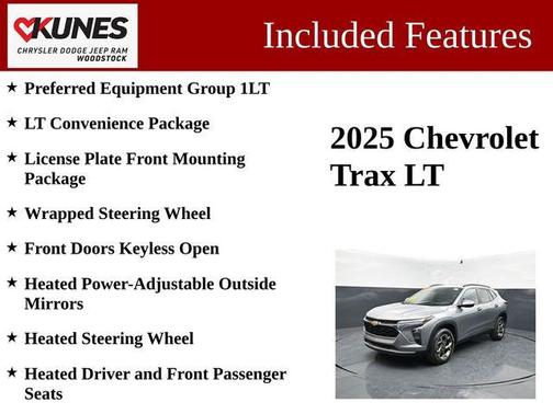 Sterling Gray Metallic 2025 Chevrolet Trax LT