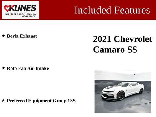 Summit White 2021 Chevrolet Camaro 1SS