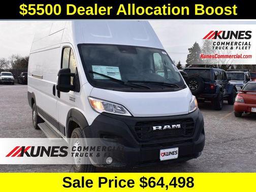 Bright White Clearcoat 2025 RAM ProMaster 3500 High Roof