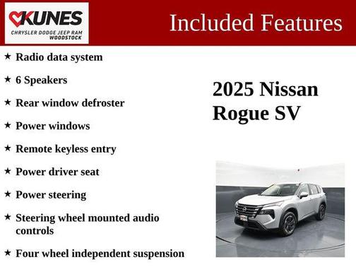 Brilliant Silver Metallic 2025 Nissan Rogue SV