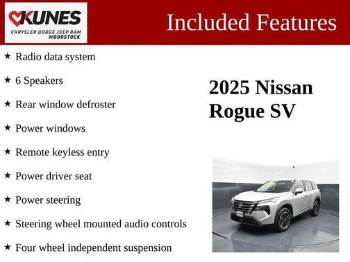 Brilliant Silver Metallic 2025 Nissan Rogue SV