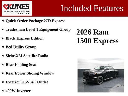 Diamond Black Crystal Pearlcoat 2026 RAM 1500 Express