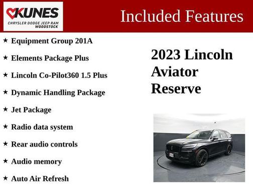 Infinite Black Metallic Clearcoat 2023 Lincoln Aviator Reserve AWD