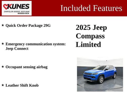 Hydro Blue Pearlcoat 2025 Jeep Compass Limited