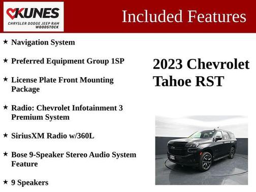 Black 2023 Chevrolet Tahoe 4WD RST