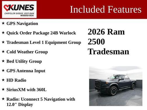Forged Blue Metallic 2026 RAM 2500 Warlock Crew Cab 4x4 6'4' Box