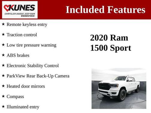 Bright White Clearcoat 2020 RAM 1500 Rebel